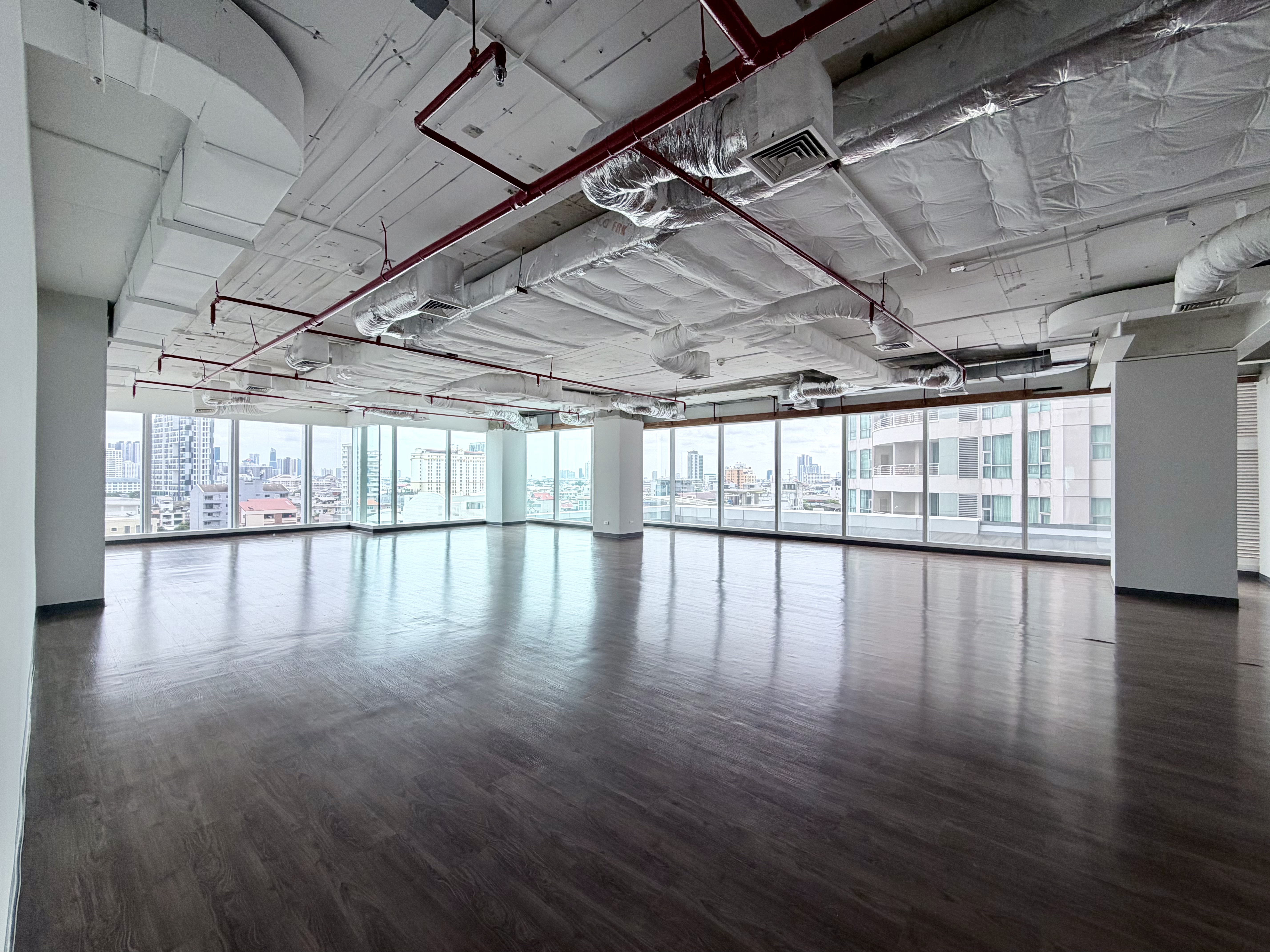 Office near BTS Chong Nonsi, 7-11 and food court located within the building.