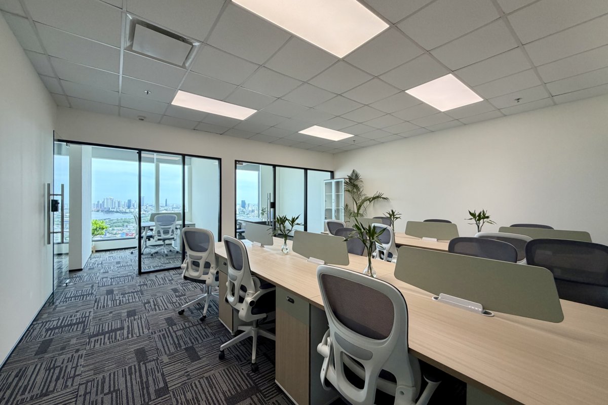 New Serviced Office with River View, 200m to MRT Khlong Toei